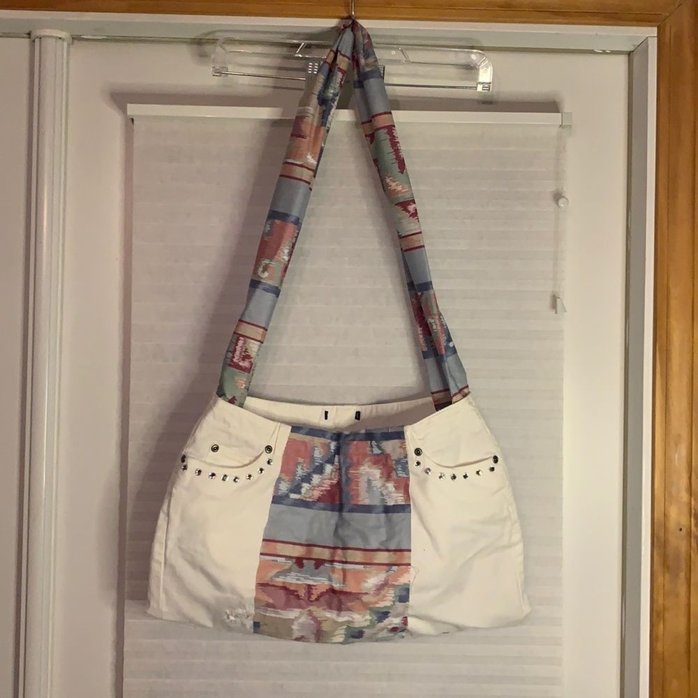 DIY Aztec Bag Purse White Pink‎ Blue Red Handmade DIY